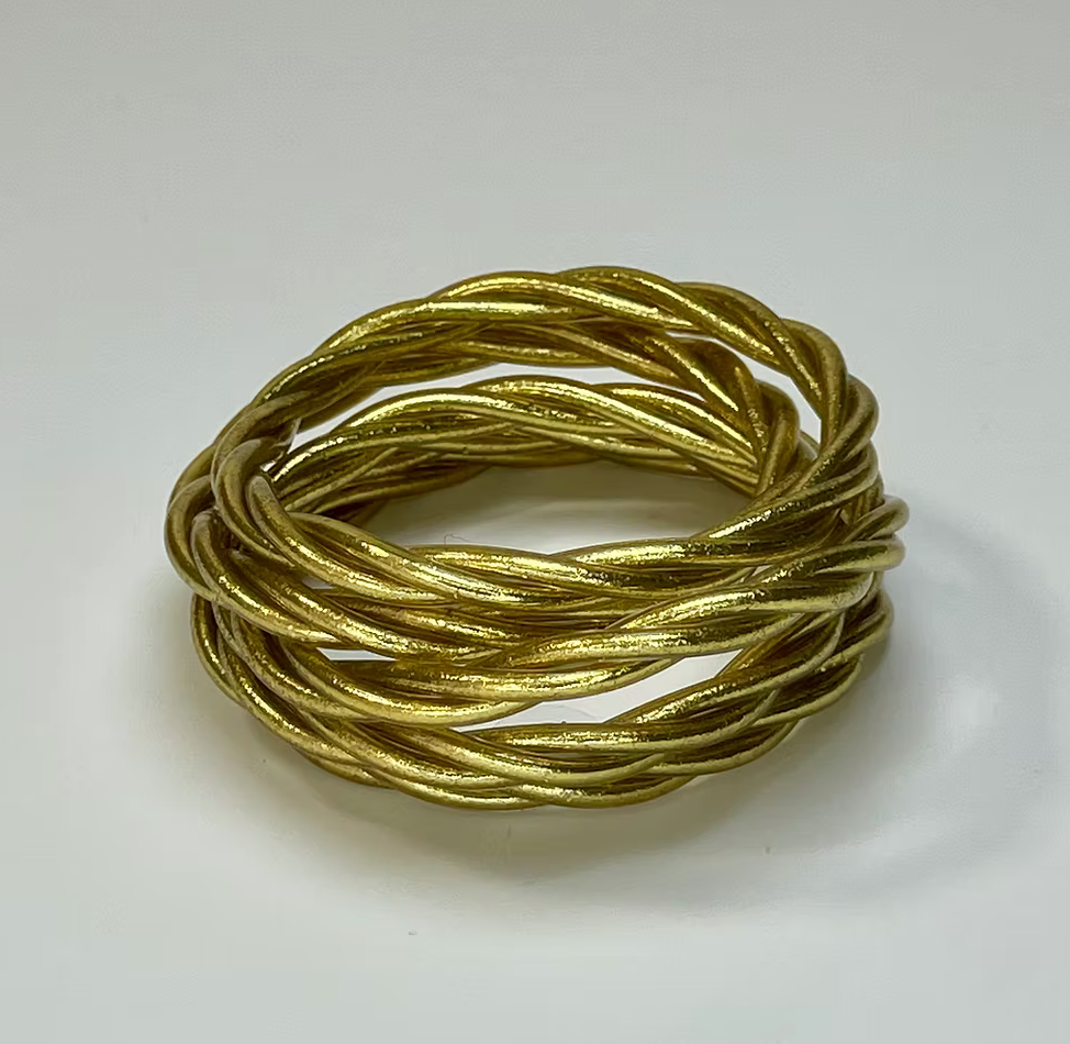 Jonc torsadé- Light gold