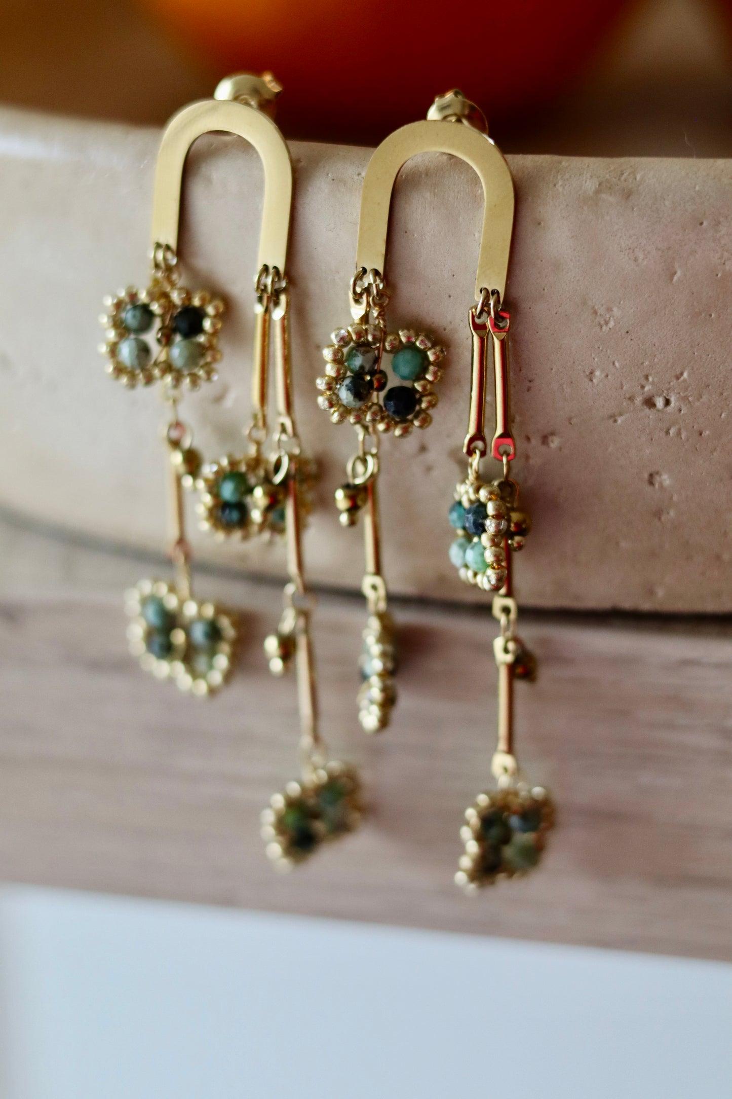 Boucles d'oreilles Jade