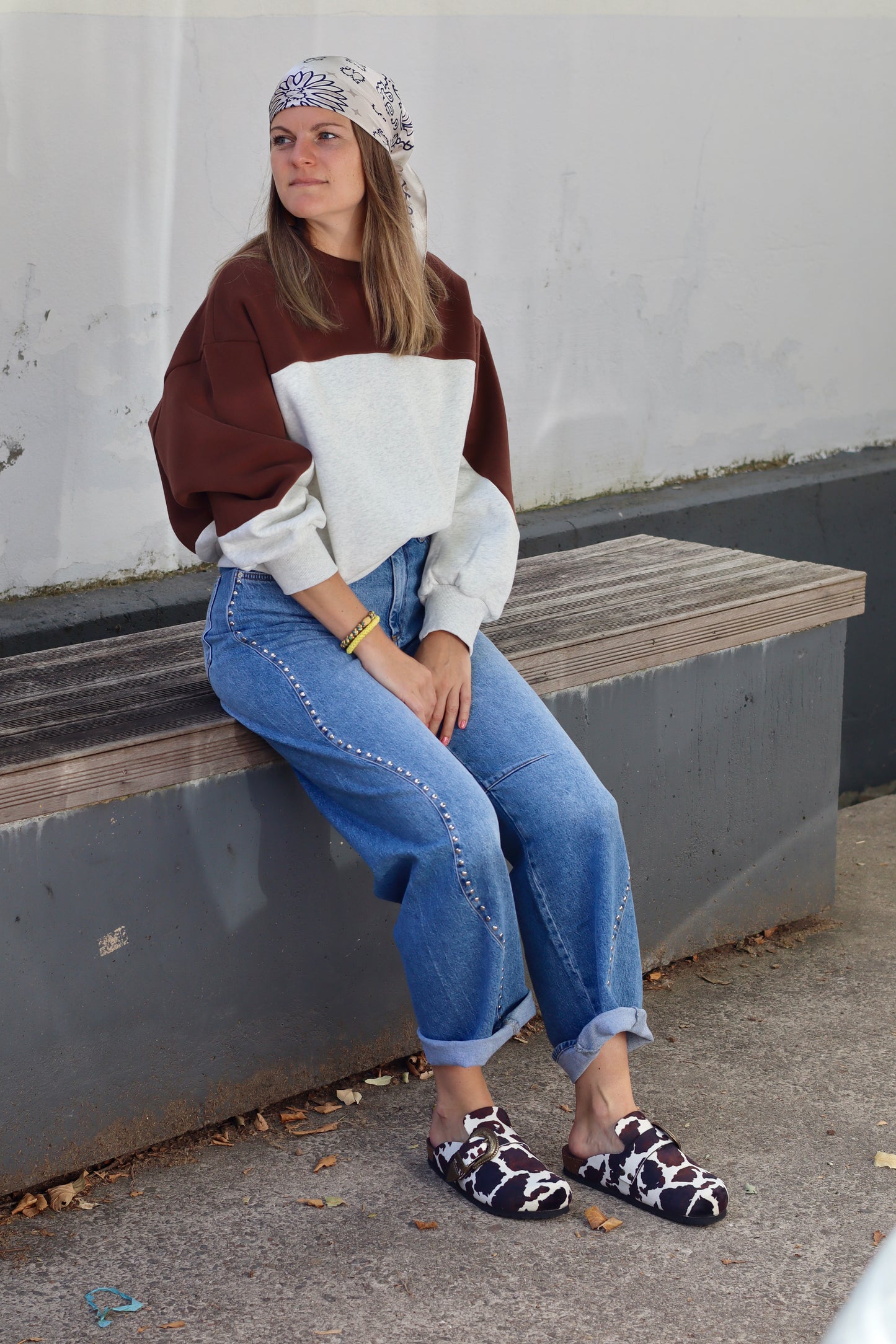 Sweat bicolore Luna