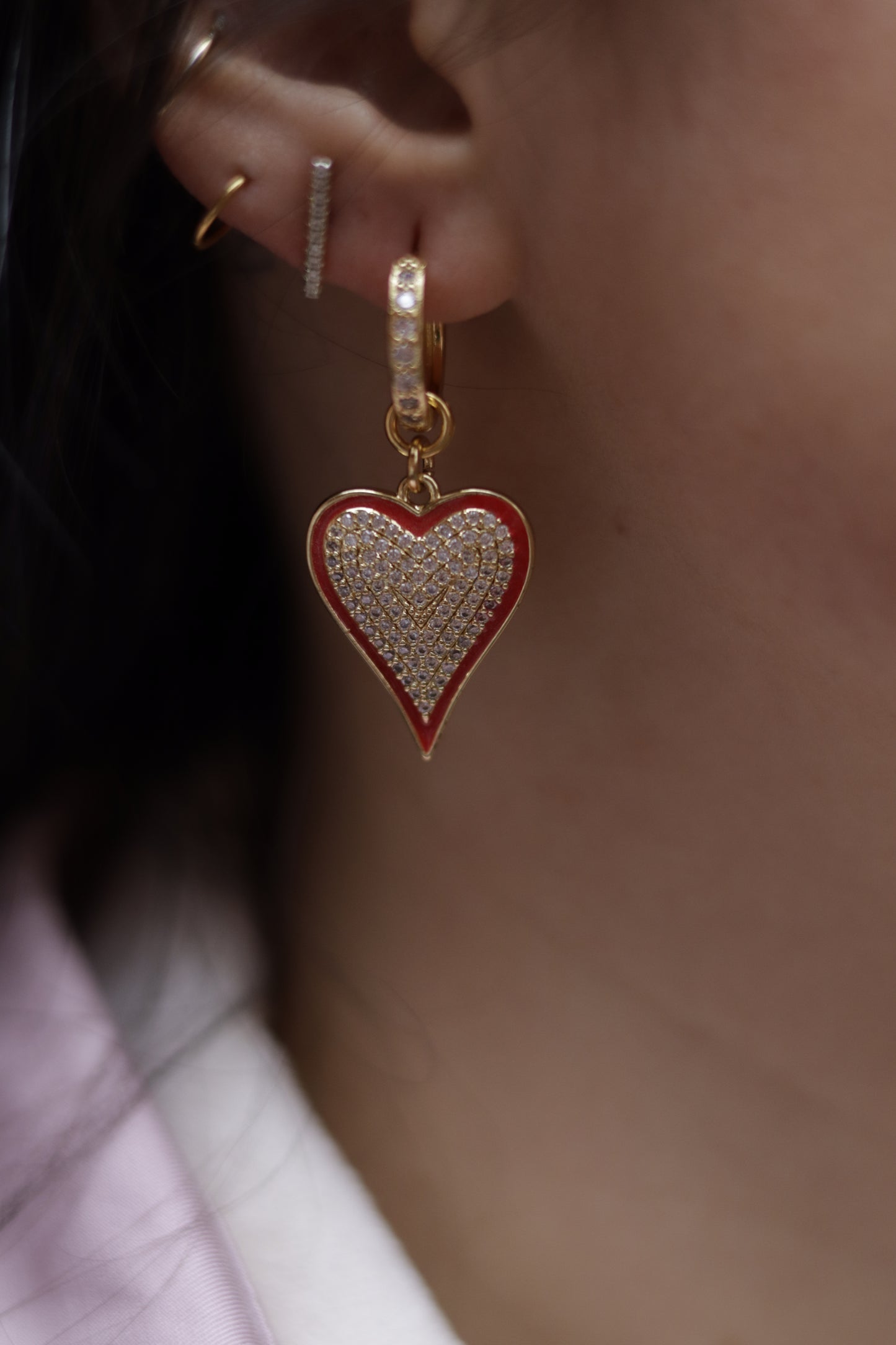 Boucles d'oreilles Lipstick