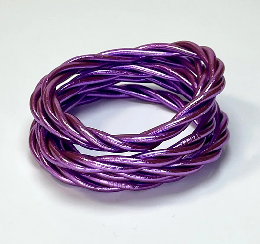 Jonc torsadé - Violet