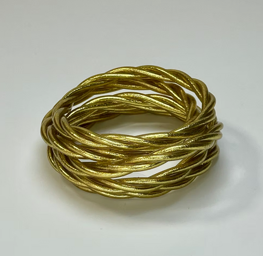 Jonc torsadé- Light gold