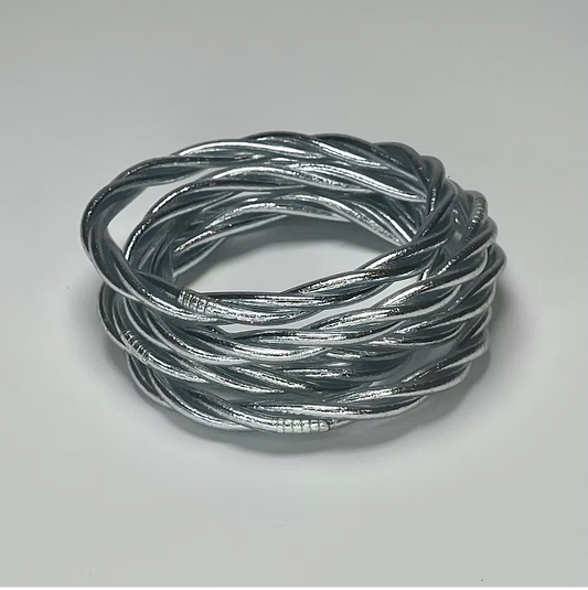 Jonc torsadé- Silver