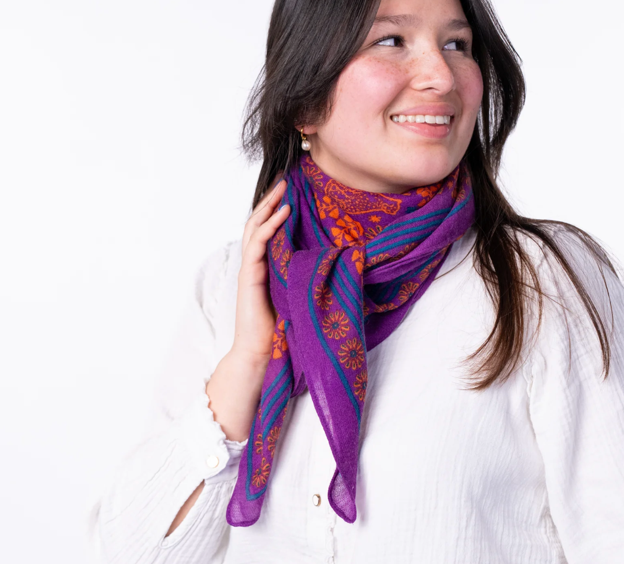 Foulard Constance (deux coloris 💜💙)