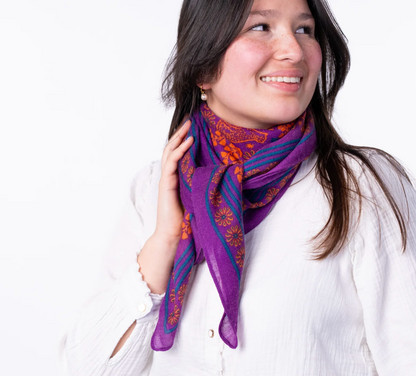 Foulard Constance (deux coloris 💜💙)