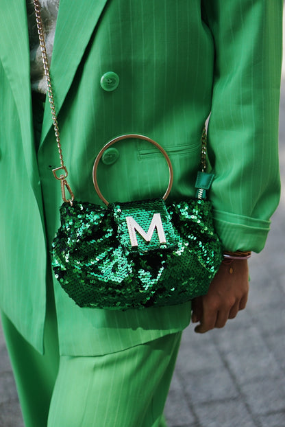 Sac Sequins Vert