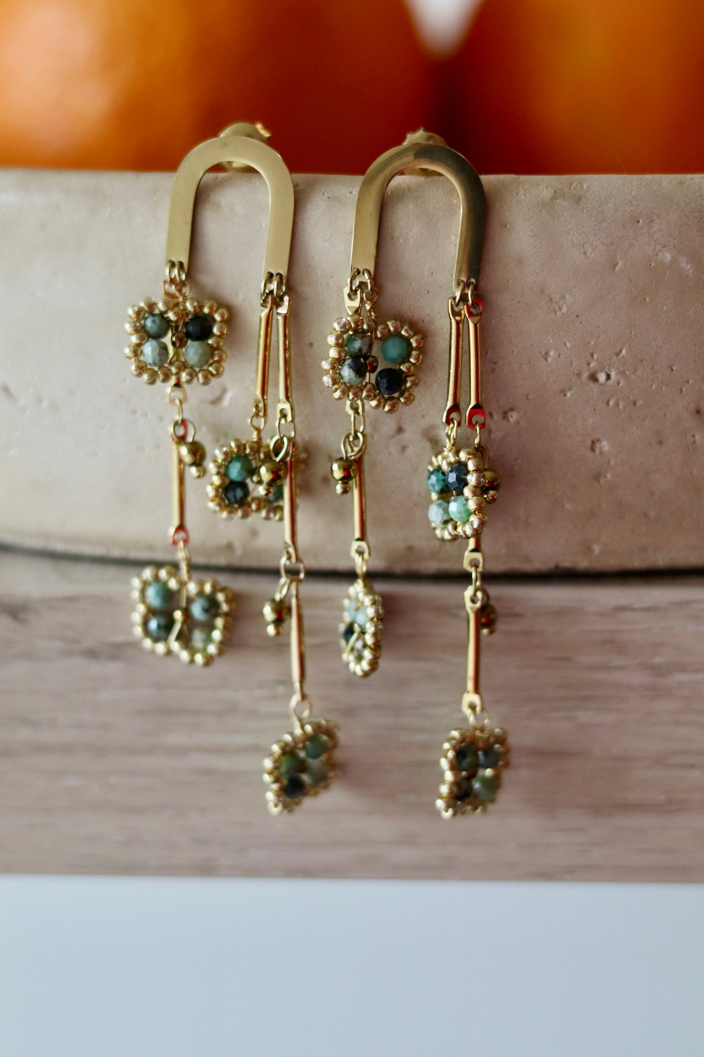 Boucles d'oreilles Jade