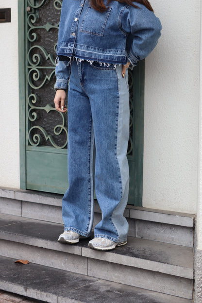Jeans bicolore Alix